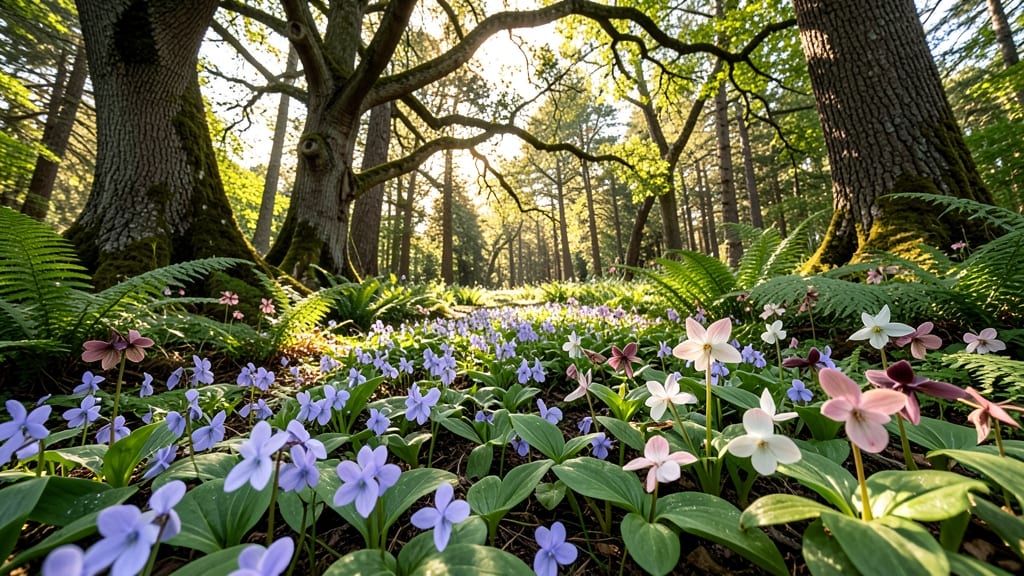 Shade-Tolerant Woodland Wildflower Blend