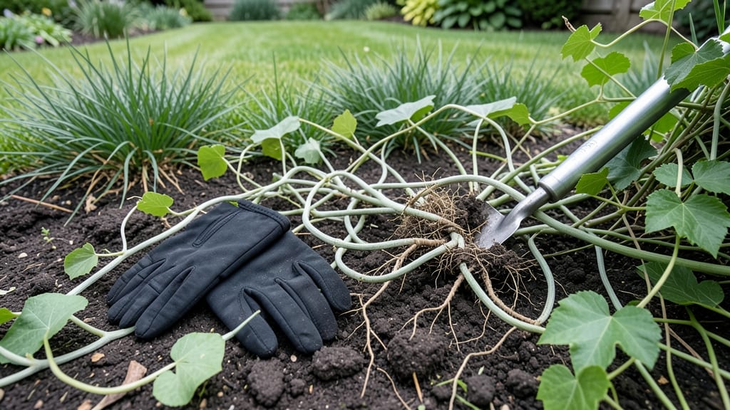 Lawn Vine Weeds: Precision Pulling Trick for Stubborn Roots