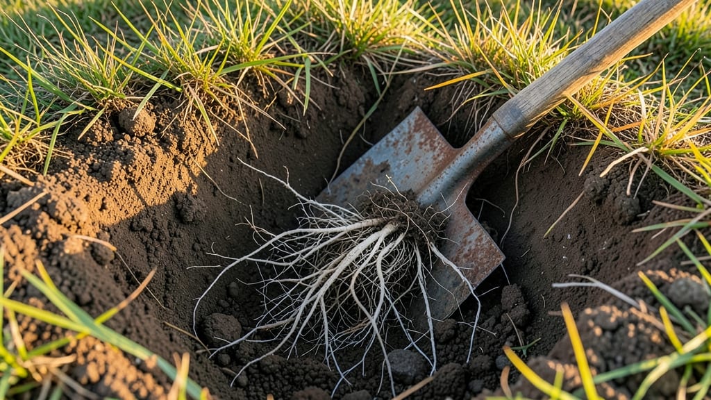 Test Root Depth with a Shovel