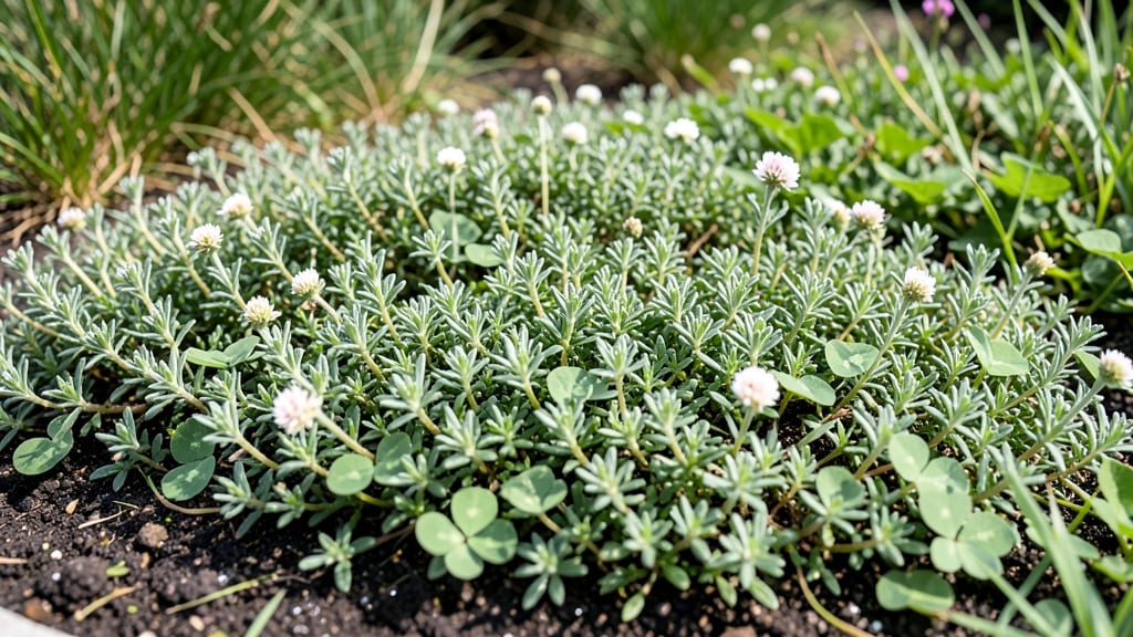 Creeping Thyme and Clover Lawn: Low-Maintenance Ground Cover for Sunlit Spaces
