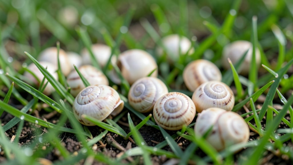 Tiny Snail Shells in Lawn: Grub-Proof Barrier That Lasts Months
