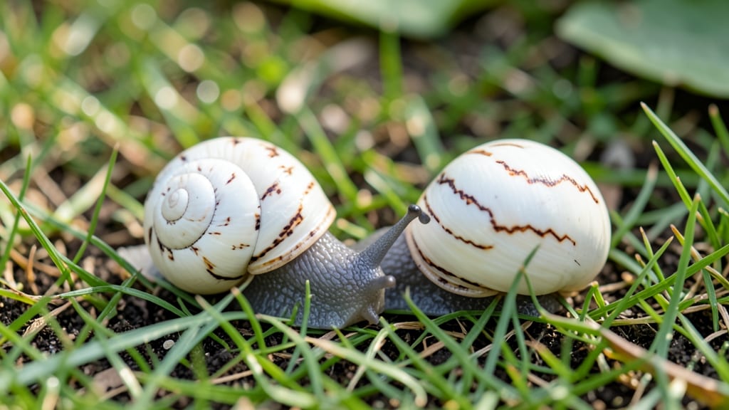 White Snails in Lawn: Natural Elimination With Vinegar-Salt Spray