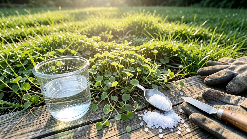 Chickweed Removal Using Saltwater Solution