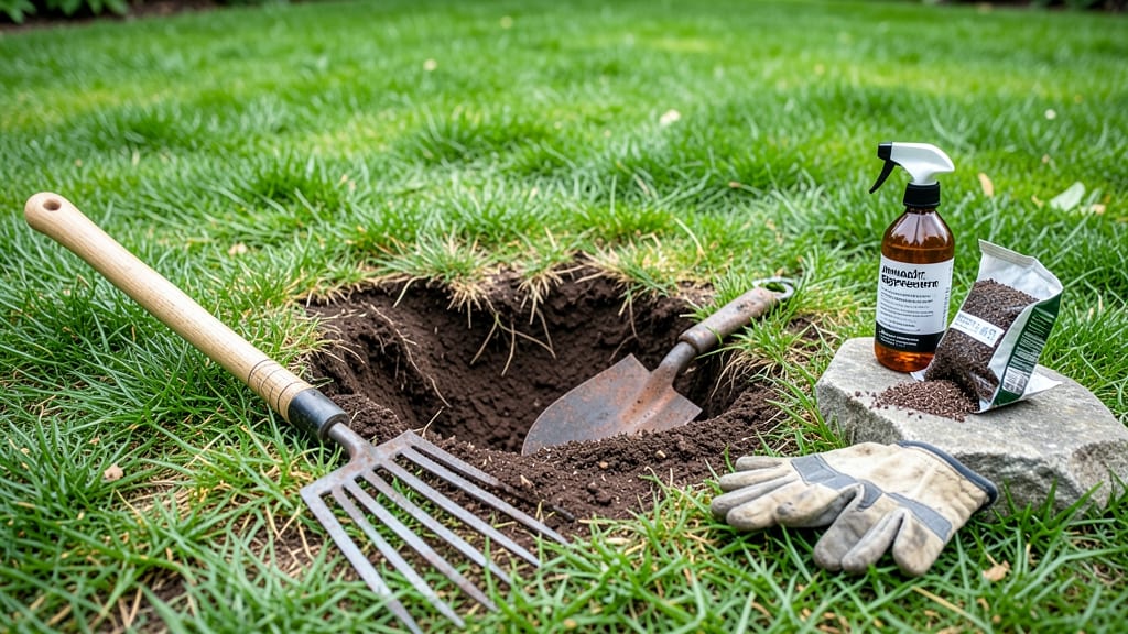 Armadillo Hole Repair: Fast-Fill Solution for Lawn Damage