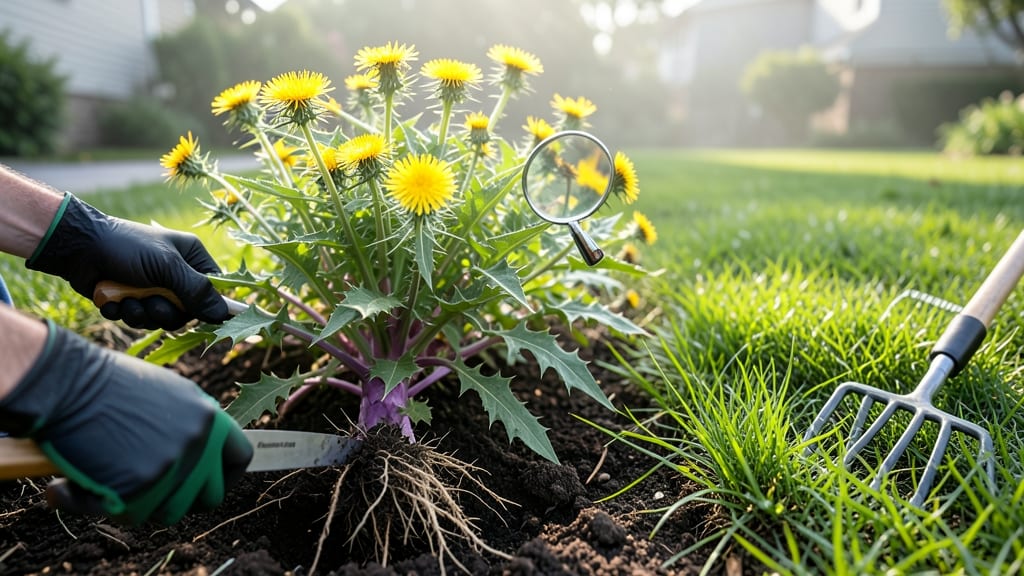 Lawn Weeds With Thorns: Thorn-Free Removal in 3 Simple Steps