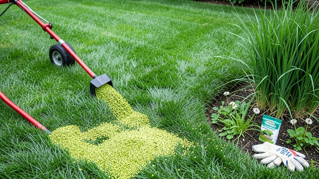 Weed Feed for Lawns: Grub-Blocking Barrier for Thick, Green Grass