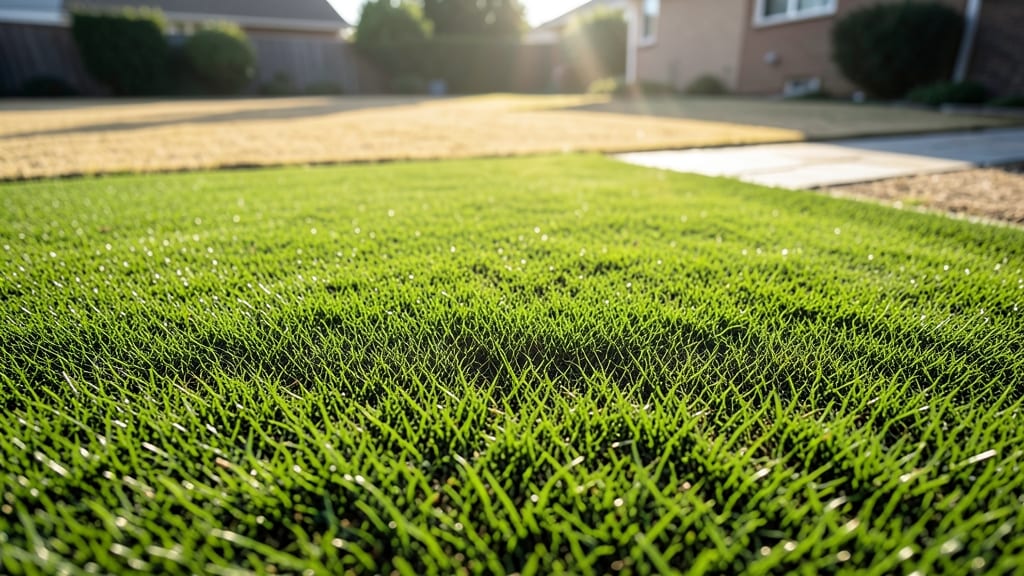 Check Grass Blade Color in Summer Heat