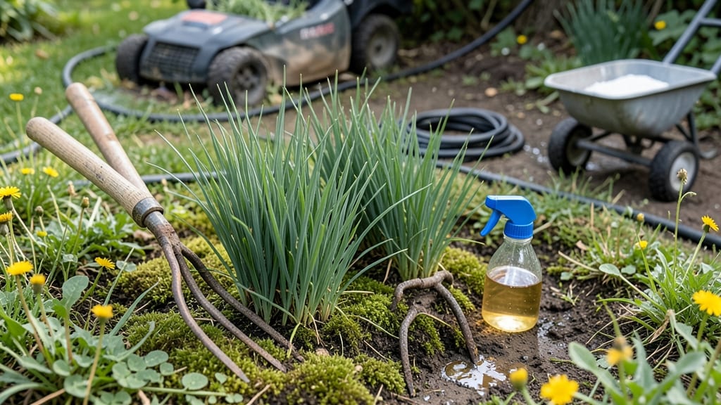 Moss Removal in Lawns: Natural Vinegar Solution That Works in Hours