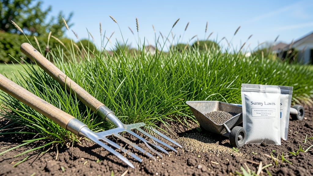 Sunny Lawn Grass Seed: Fast-Germinating Blend for Lush Green in 14 Days