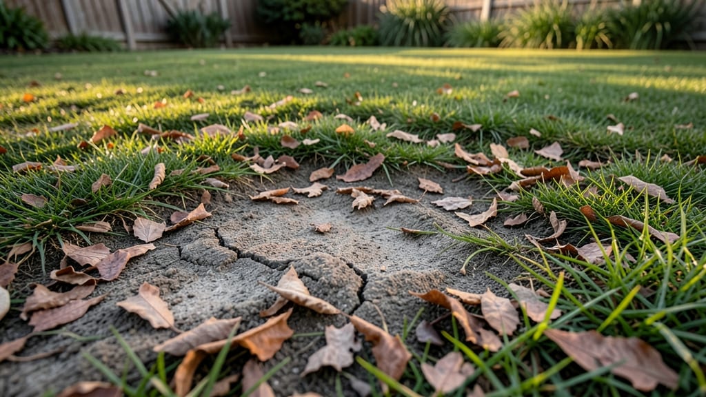 Using a Rake to Fluff Mulched Leaves Periodically