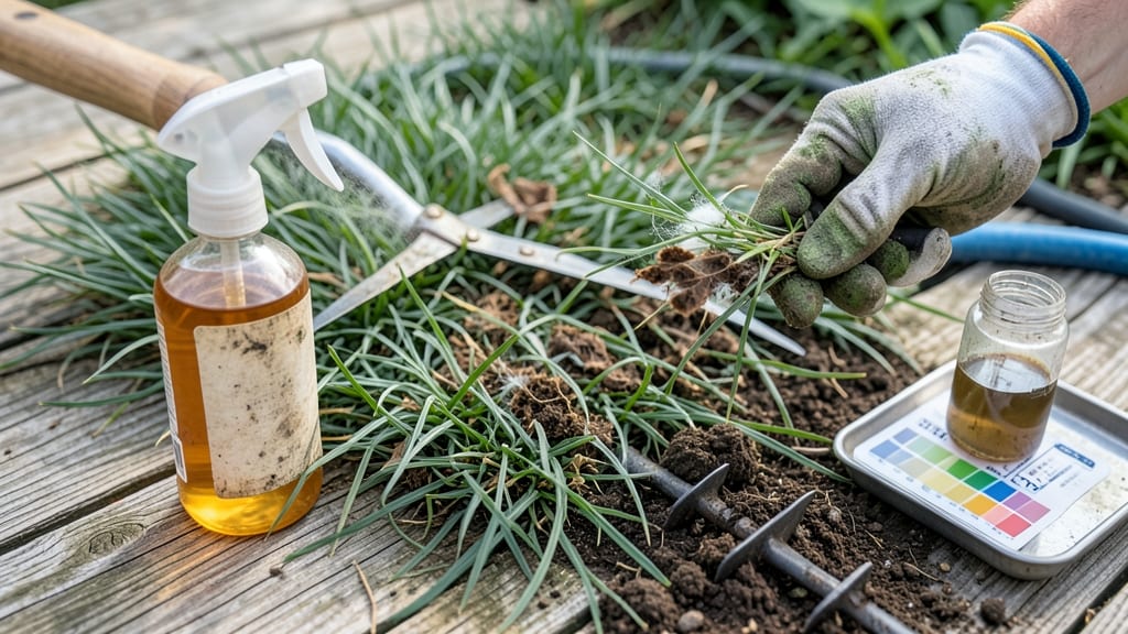 Dark Green Patches On Lawn: Grass Revival Trick Using Vinegar-Free Spot Treatment