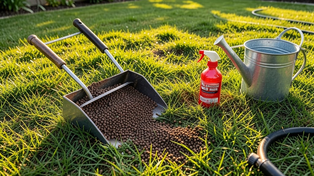 Lawn Weed Control and Fertilizer: Two-Step System for Thick, Weed-Free Grass