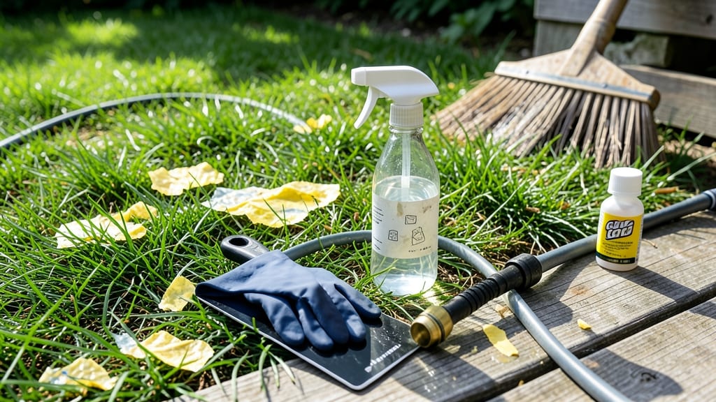 How to Get Rid of Stickers in the Lawn: Steam-Powered Peel in Seconds
