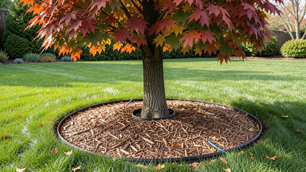 Lawn Around Trees: Mulched Edges for Clean, Healthy Landscapes