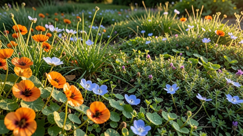 Edible Wildflower and Herb Lawn