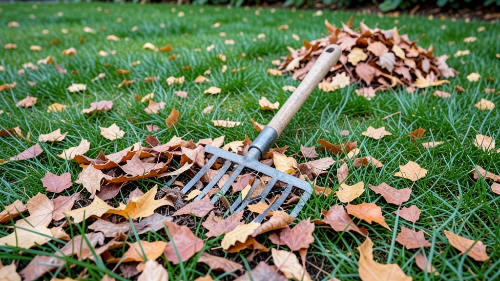 Mulched Leaves on Lawn: Grass Revival in 24 Hours