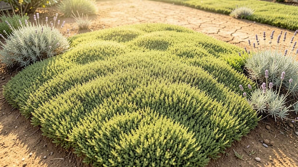 Drought-Tolerant Ground Covers like Creeping Thyme