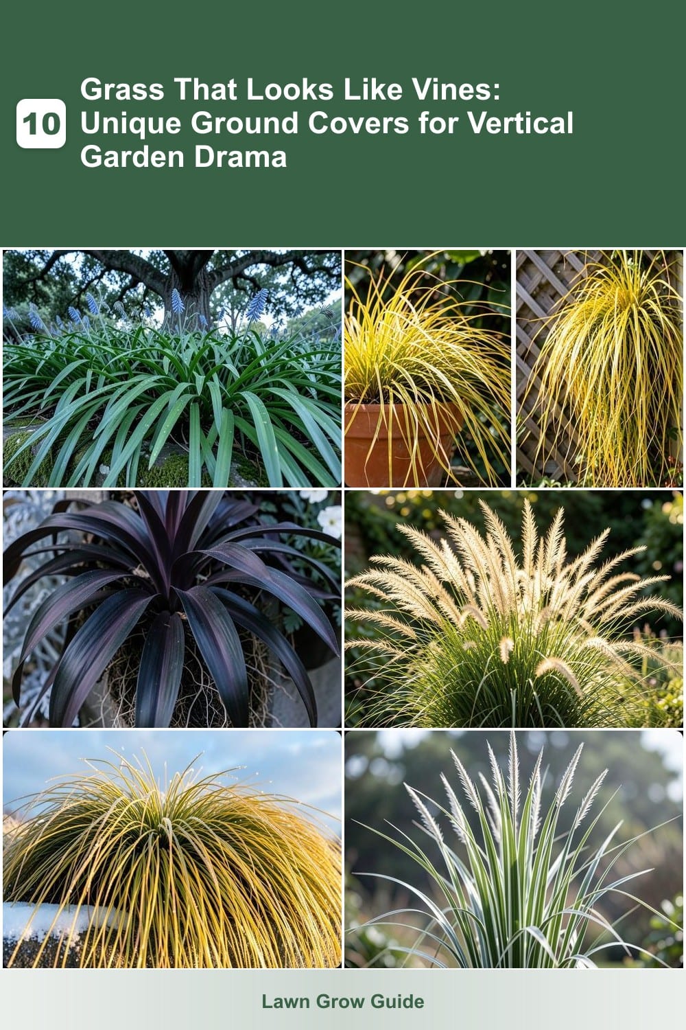 10 Grass That Looks Like Vines: Unique Ground Covers for Vertical Garden Drama