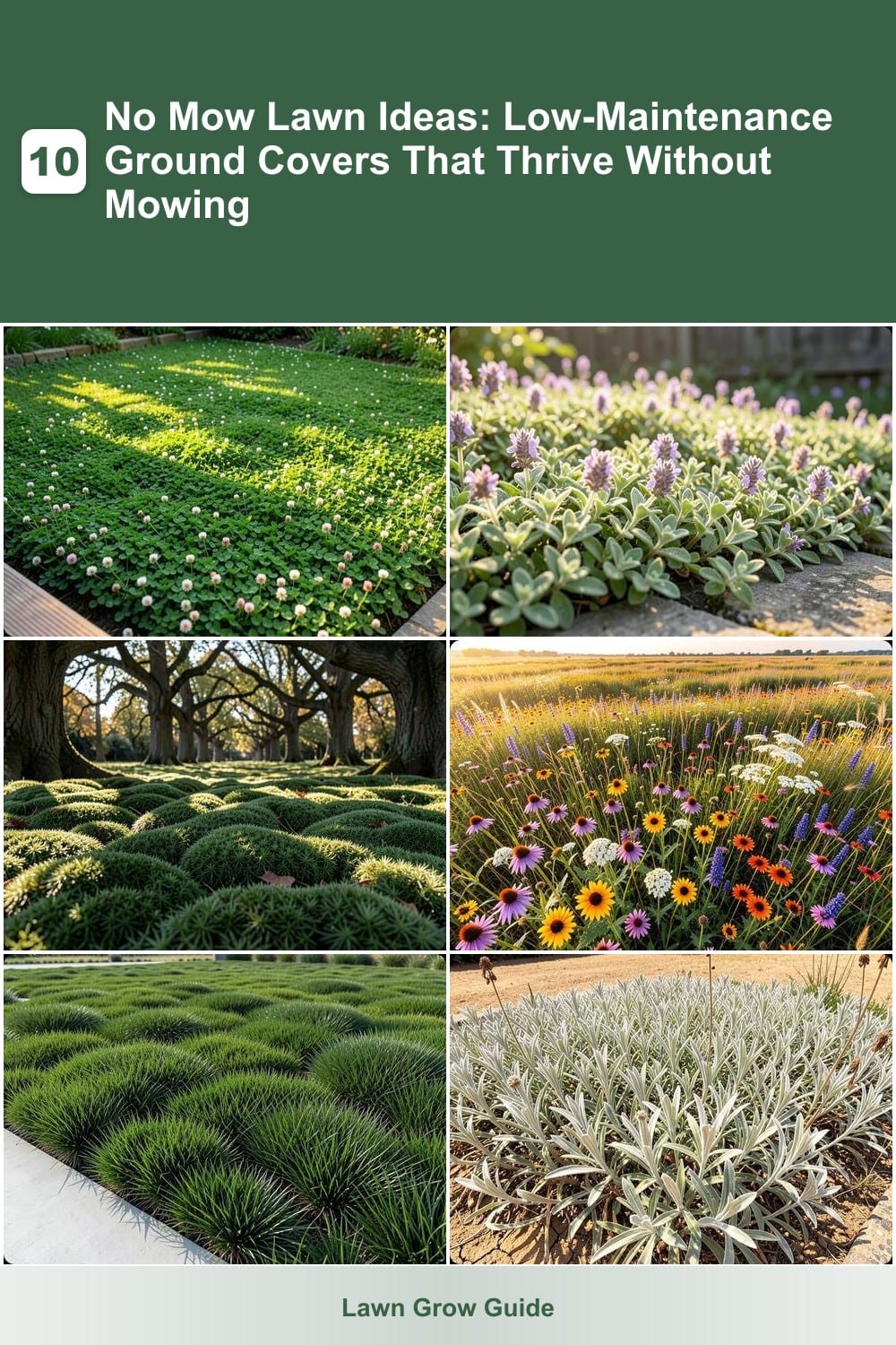 10 No Mow Lawn Ideas: Low-Maintenance Ground Covers That Thrive Without Mowing