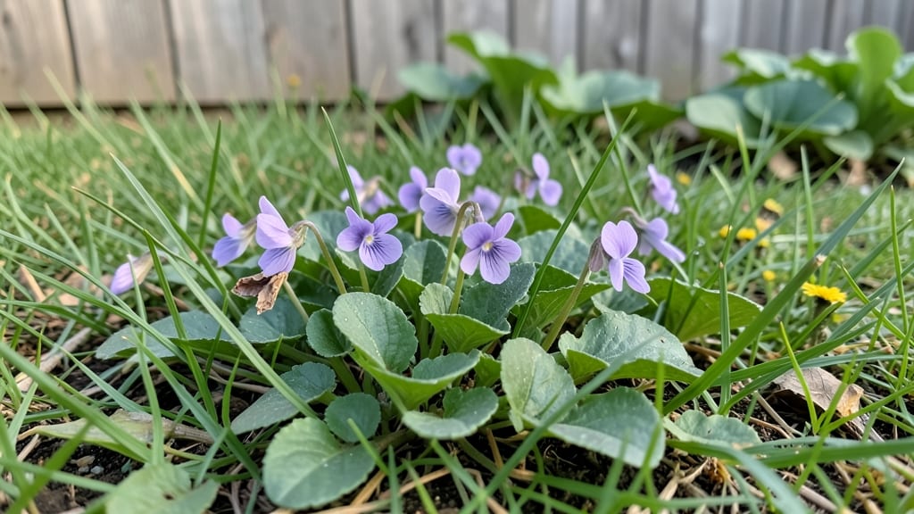 Tiny Purple Wildflowers in Grass: Pollinator Haven That Thrives Year-Round