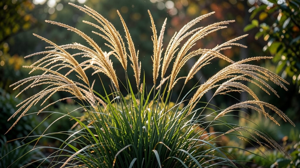 Maiden Grass for Graceful Movement and Pollinator Support