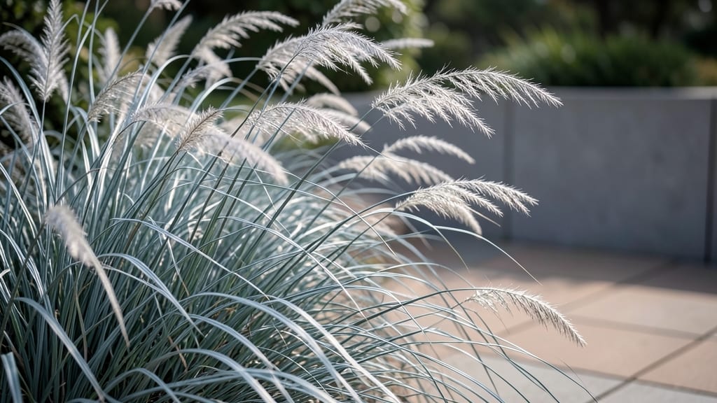 Japanese Silver Grass for Architectural Contrast